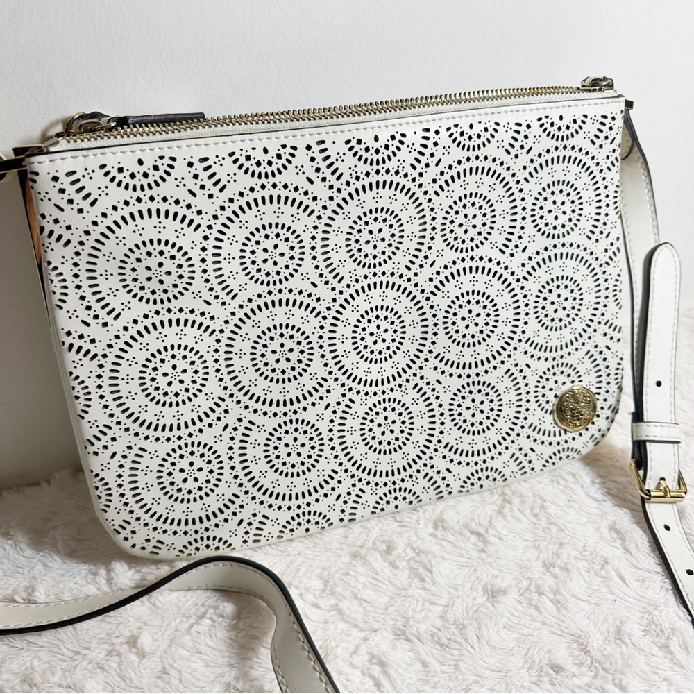 Vince Camuto Laser Cut Crossbody Purse